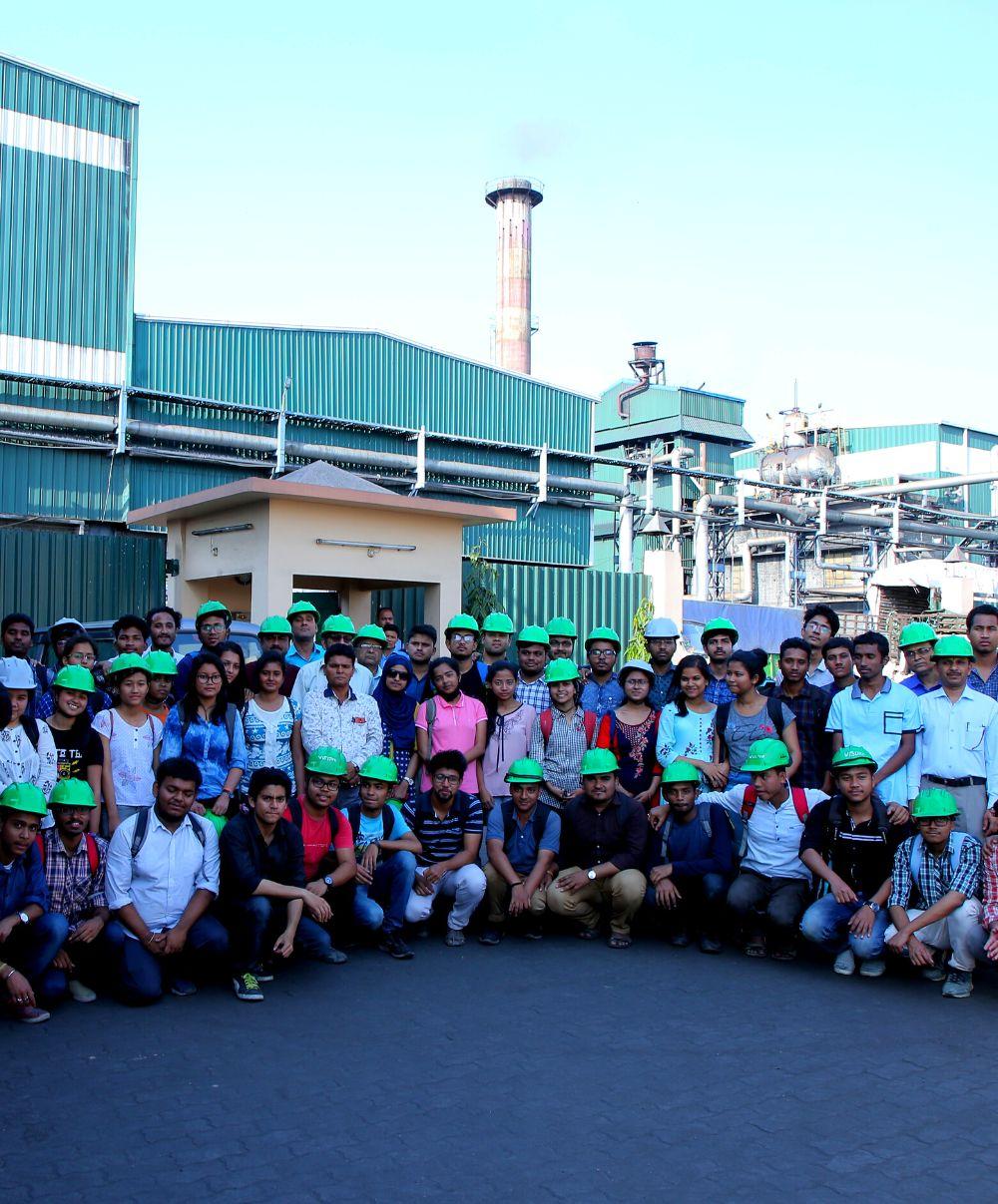The Eco Tech Papers team outside the Kamalpur manufacturing unit